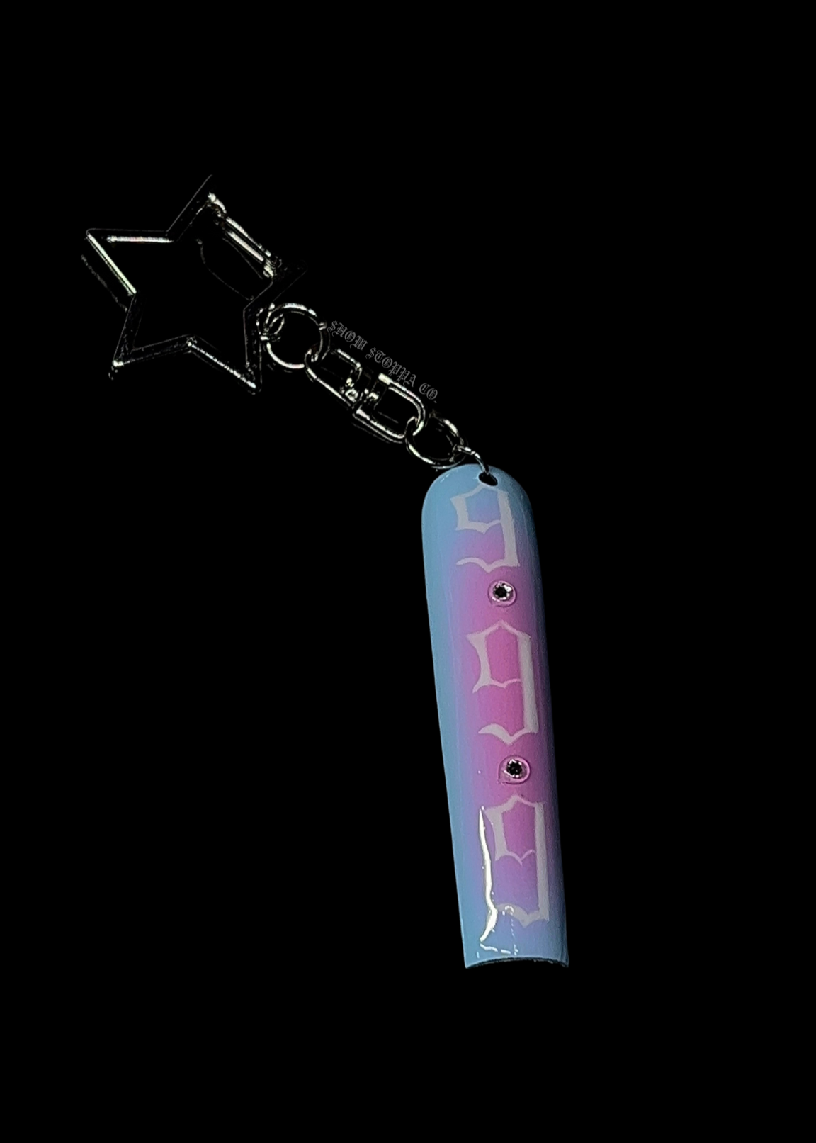 Angel Number Nail Keychain