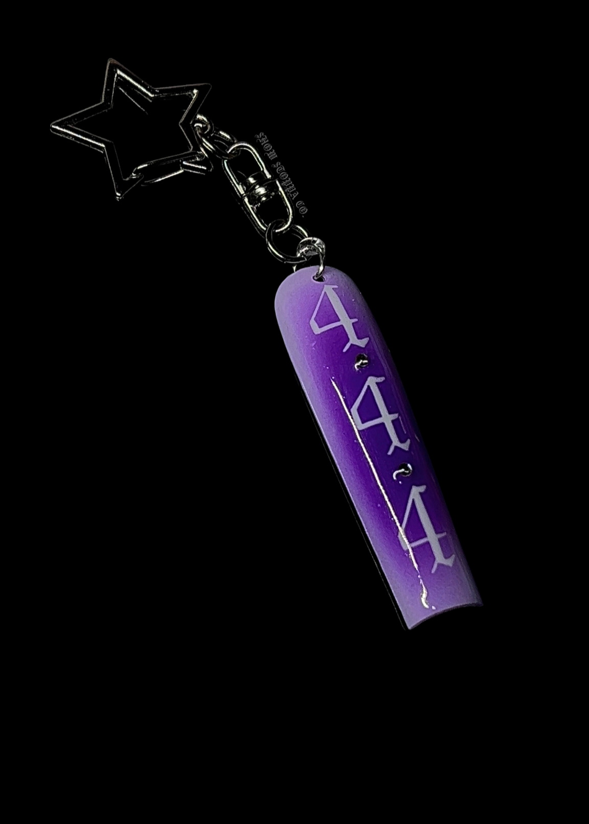 Angel Number Nail Keychain