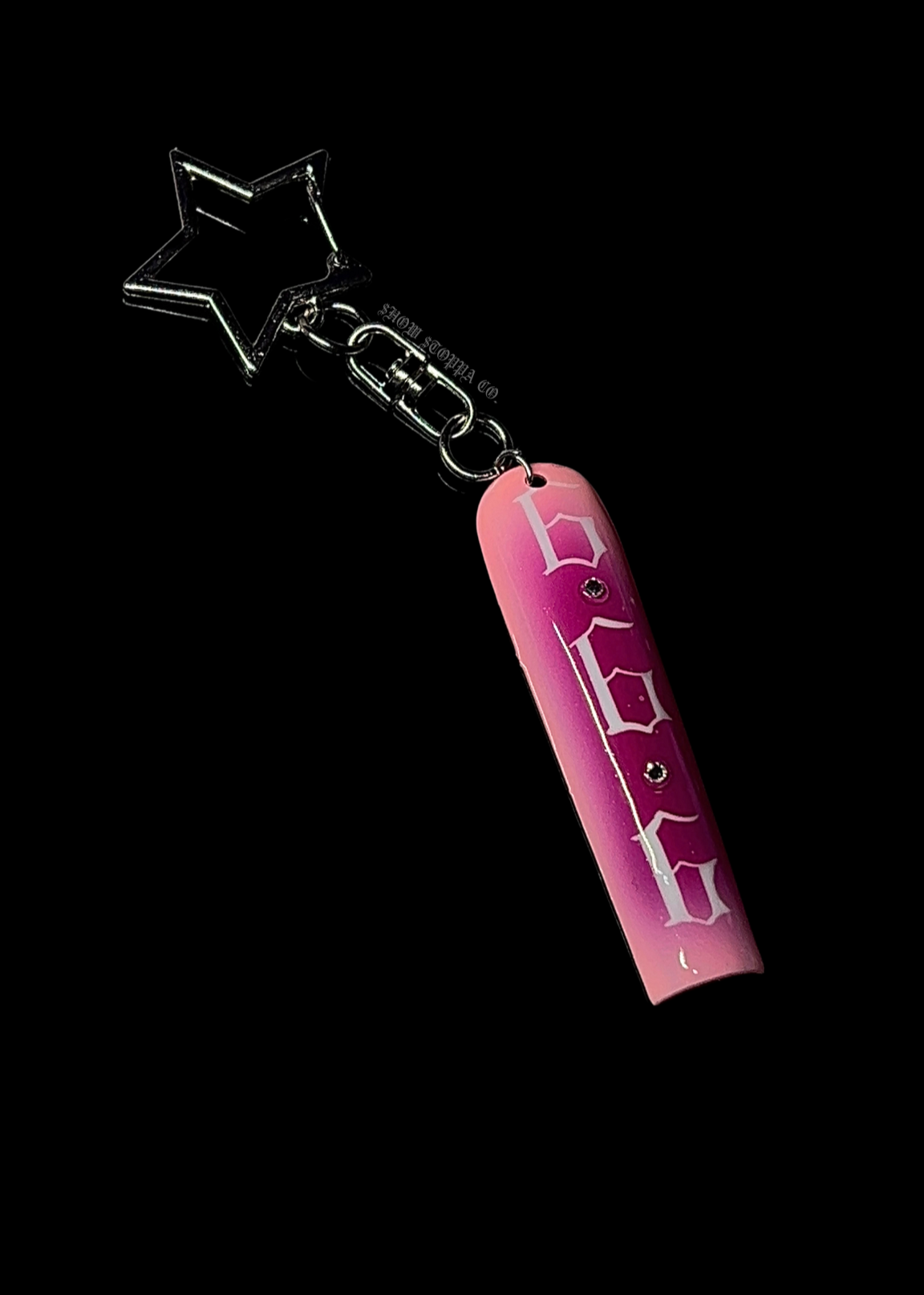 Angel Number Nail Keychain