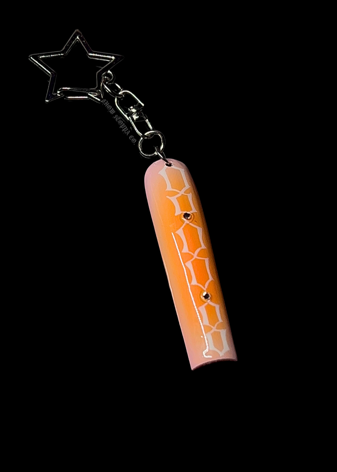 Angel Number Nail Keychain